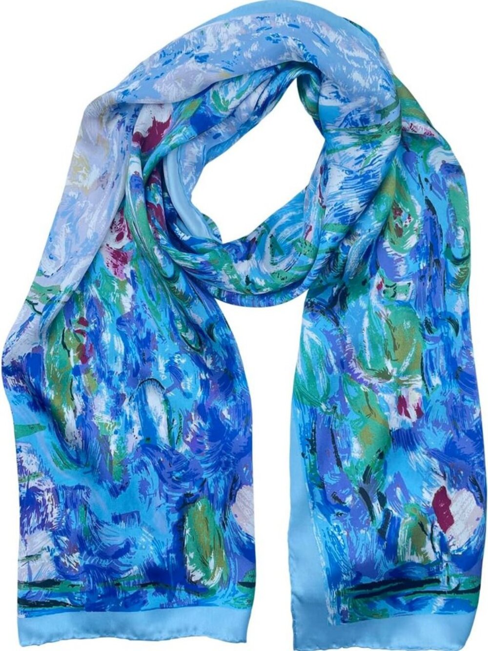 Luxurious 100% Mulberry Silk Scarf - Square Long Shawl Wrap, Stylish Gift for